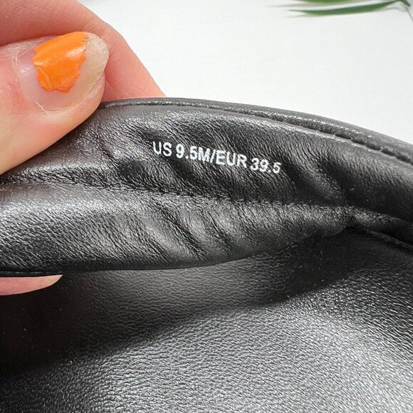 Vince Black Leather Open Round Toe Espadrille Platform Sandals Size 9.5M NWOB - Picture 10 of 10